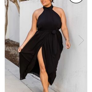 Black maxi dress